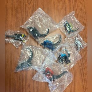 Lot of 8 Vintage Japanese Candy Toy Gashapon Mini Figures – Kaiju, Mechagodzilla